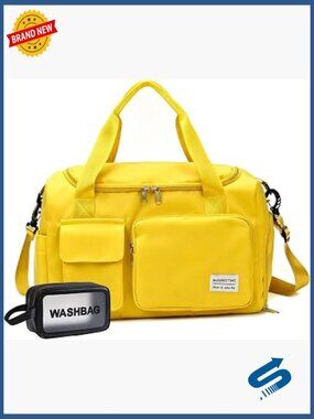 Small Gym Bag Travel Duffle Weekender with Shoe Compartment